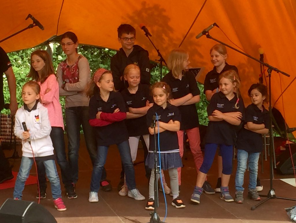 Die Beat for Kids beim Soundcheck auf der Kieler Kinderliederwoche