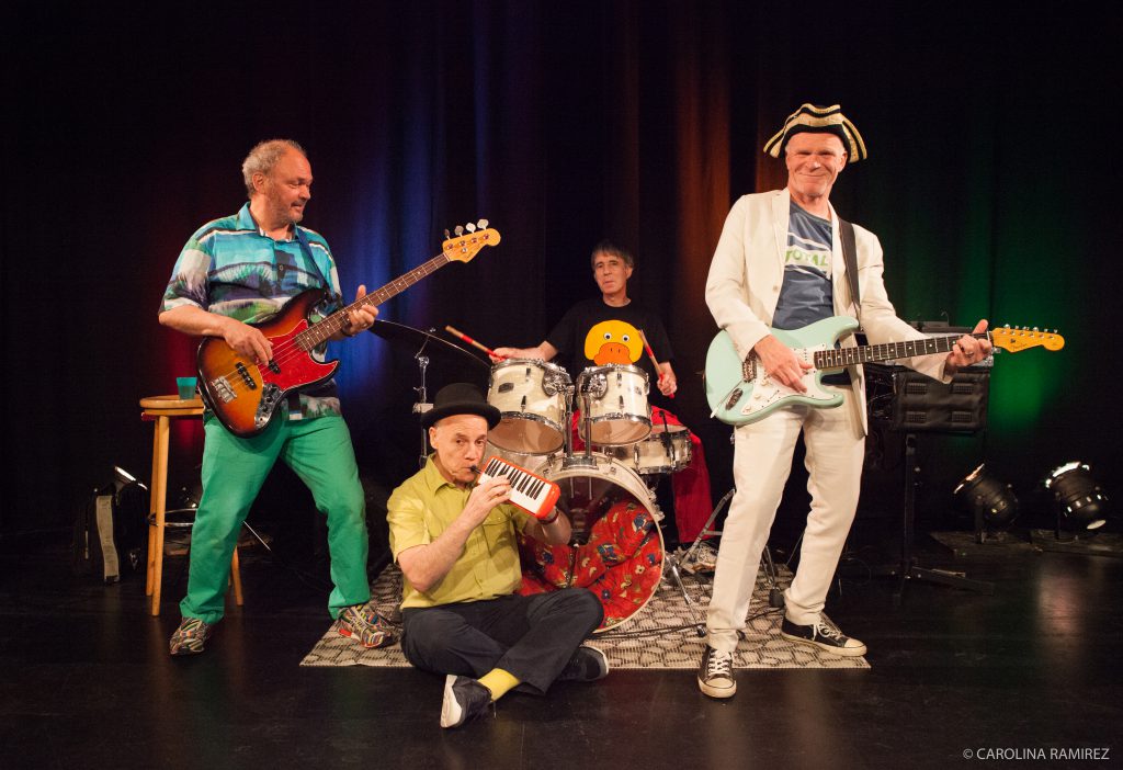 Georg Feils, Robert Metcalf, Klaus Foitzik und Markus Rohde (v.l.n.r.) beim Frankfurter KinderliederMacherFestival 2016